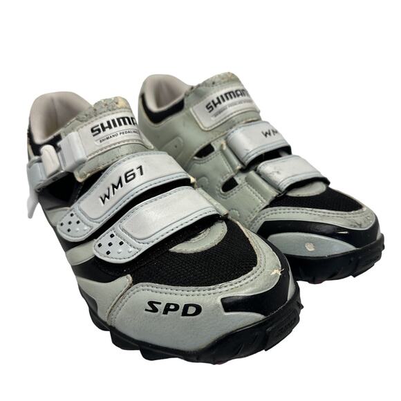 Shimano WM61 Mountain Bike Shoes Womens 7.2 US Ratcheting Microadjustable Strap - Picture 4 of 16